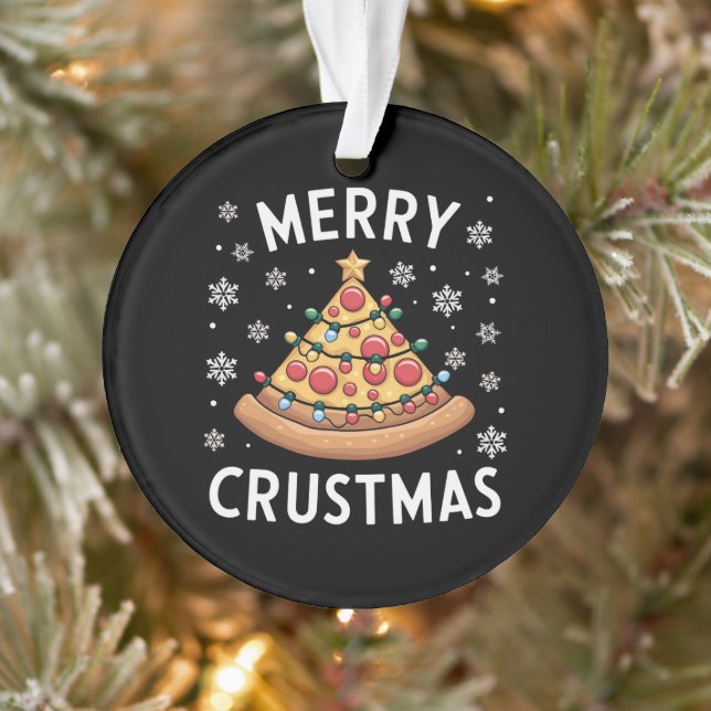 Merry Crustmas Pizza Christmas Tree Xmas Gifts  Ornament (Tree)