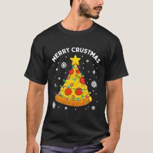 Merry Crustmas Pizza Christmas Tree Xmas Gifts T-Shirt