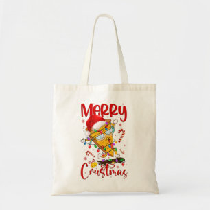 Merry Crustmas Pizza Christmas Tree Xmas Holiday P Tote Bag