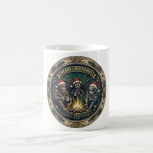 Merry Cryptidmas Badge Coffee Mug