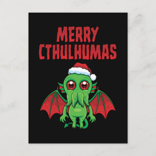 Merry Cthulhumas Seasons Greetings Holiday Postcard