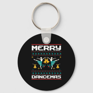 Merry Dancemas Ballet Dancers Ugly Christmas Xmas  Key Ring