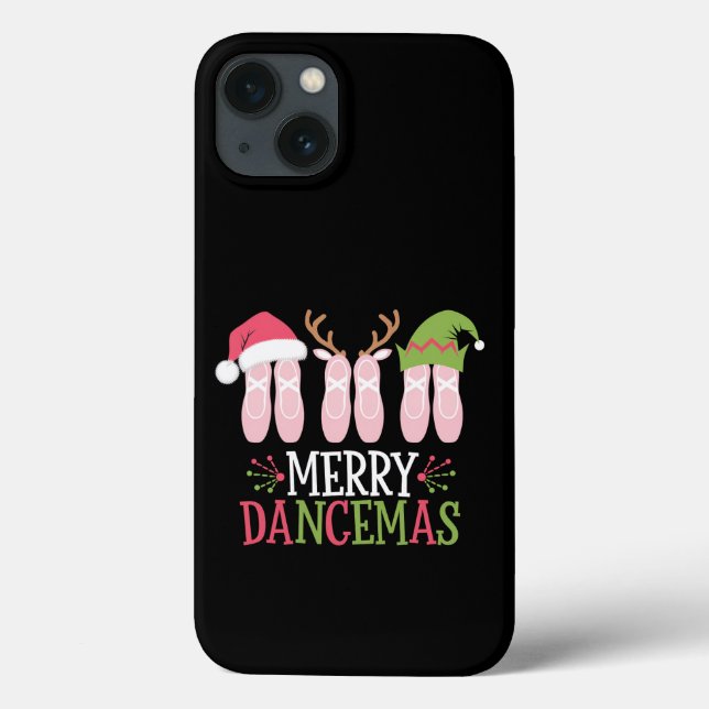 Merry Dancemas Christmas Ballet Shoes Dancing Case-Mate iPhone Case (Back)