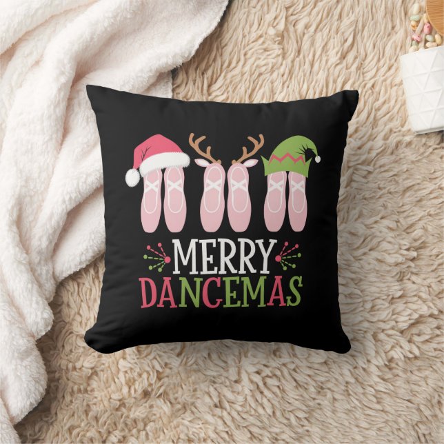 Merry Dancemas Christmas Ballet Shoes Dancing Cushion (Blanket)