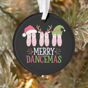 Merry Dancemas Christmas Ballet Shoes Dancing Ornament