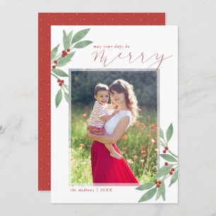Merry Days  Holiday Photo Card