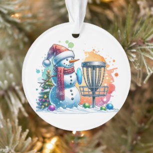 Merry Disc-mas   Disc Golf Personalized Christmas Ornament