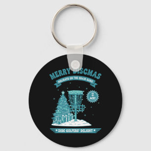Merry Discmas Chain Gang Disc Golfers Delight Key Ring