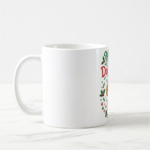 Merry Dog Mum Christmas Santa Hat Shirt Coffee Mug