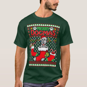 Merry Dogmas Irish Setter Dog Funny Ugly Christmas T-Shirt
