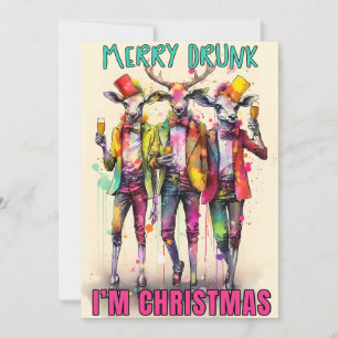 Merry Drunk Holiday Card