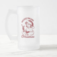 Merry Drunk I'm Christmas Cocktail Snarky Drinking