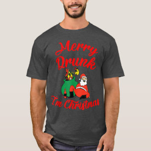 Merry Drunk I'm Christmas Family Gathering Drinkin T-Shirt