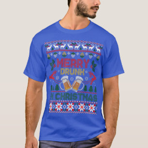 Merry Drunk Im Christmas Funny Drinking Ugly Xmas T-Shirt