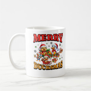 Merry Duckmas Cute Christmas Duck Lover Xmas Coffee Mug