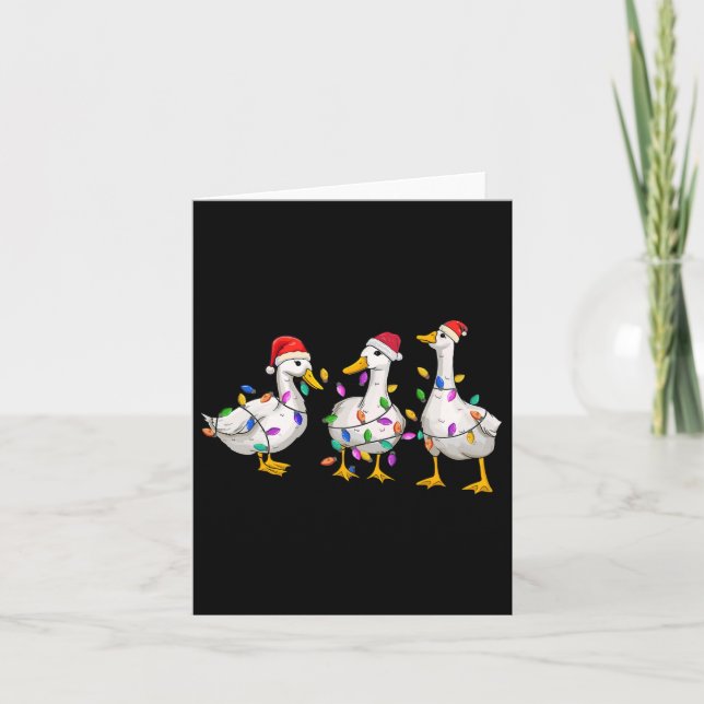 Merry Duckmas Funny Duck Christmas Duck Lover Xmas Card (Front)