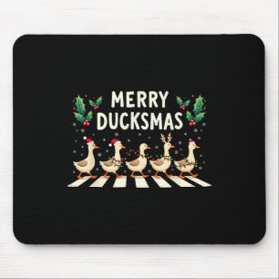 Merry Duckmas Santa Hat Xmas Duck Lover Funny Duck Mouse Mat