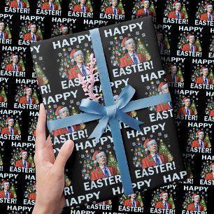 Merry Easter Funny Joe Biden Santa Christmas Wrapping Paper