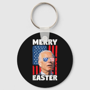 Merry Easter President 4th Of July American Key Ring