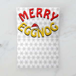 Merry Eggnog (Holidays Christmas joke) Holiday Car