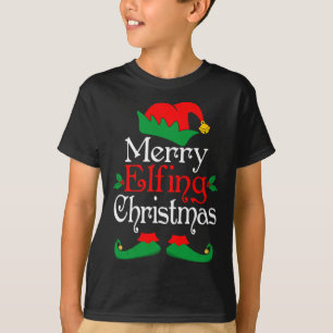 Merry Elfing Christmas Elves Gifts Funny Elf Xmas T-Shirt