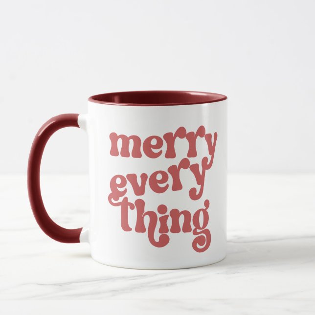 Merry Every Thing Holiday Mug (Left)