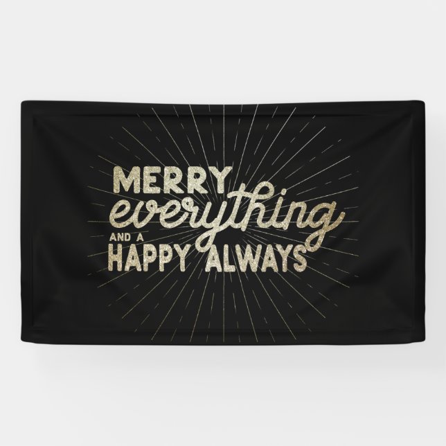Merry Everything & a Happy Always Holiday  Banner (Horizontal)