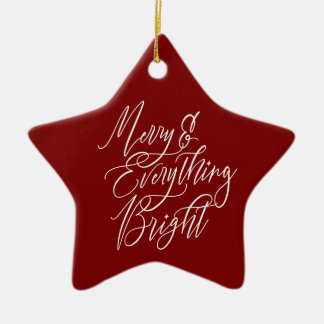 Merry & Everything Bright Red Ceramic Tree Decoration