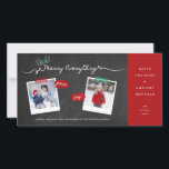 Merry Everything Chalkboard Mistletoes Christmas Holiday Card<br><div class="desc">Designed by fat*fa*tin. Easy to customise with your own text,  photo or image. For custom requests,  please contact fat*fa*tin directly. Custom charges apply.

www.zazzle.com/fat_fa_tin
www.zazzle.com/color_therapy
www.zazzle.com/fatfatin_blue_knot
www.zazzle.com/fatfatin_red_knot
www.zazzle.com/fatfatin_mini_me
www.zazzle.com/fatfatin_box
www.zazzle.com/fatfatin_design
www.zazzle.com/fatfatin_ink</div>