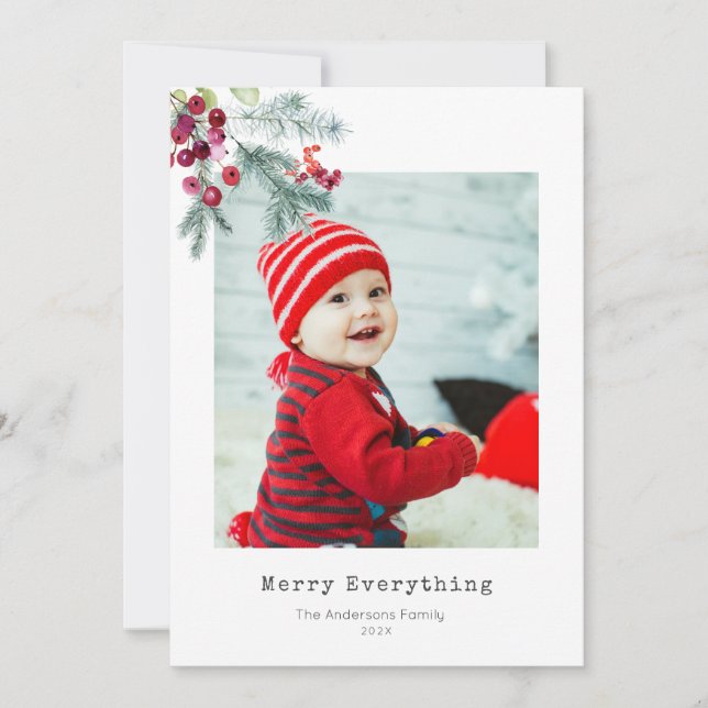 Merry Everything, christmas holiday greeting (Front)