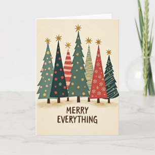 Merry Everything Christmas Trees Card