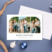 Merry Everything Coastal 3 Photo Family Christmas