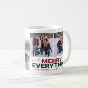 Merry Everything Family Photo Coffee Mug