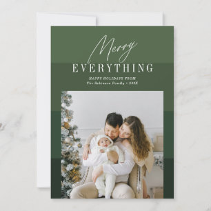Merry everything festive script christmas holiday card