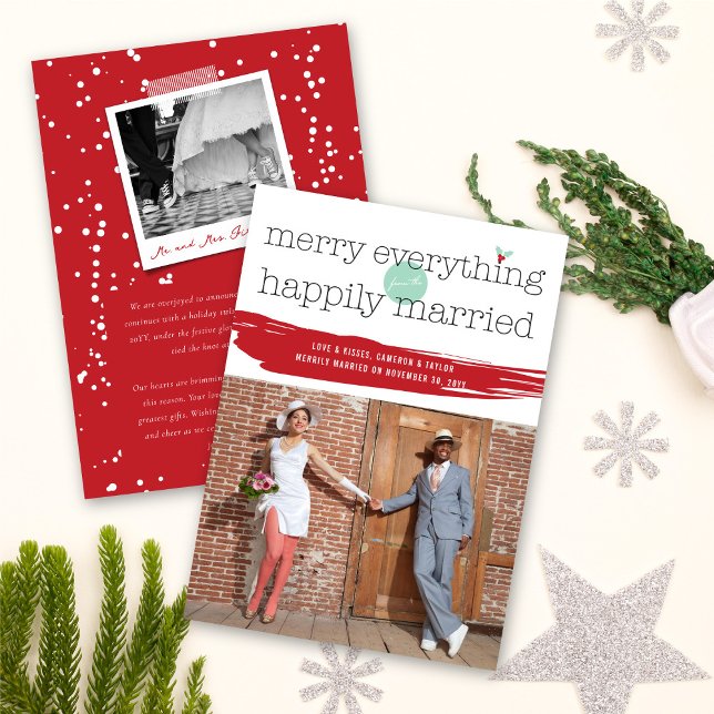 Merry Everything From The Happily Married Photo Holiday Card (Creator Uploaded)