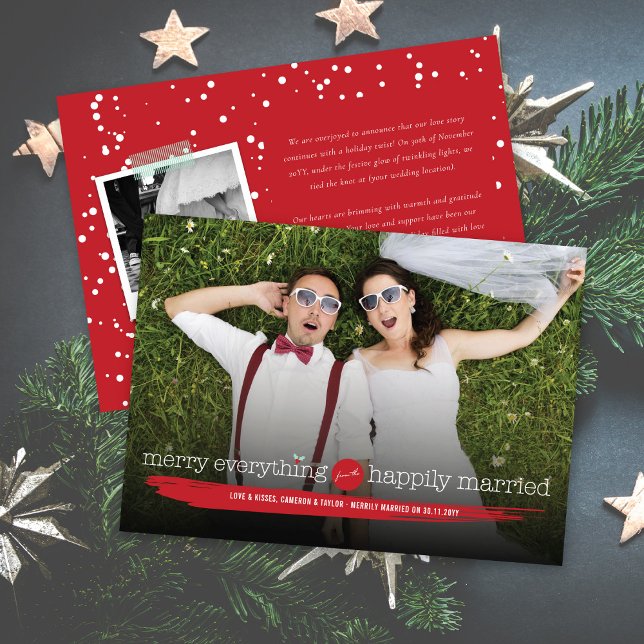 Merry Everything From The Happily Married Photo Holiday Card (Creator Uploaded)