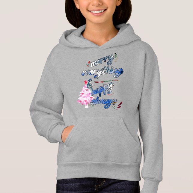Merry Everything & Happy Always - Pink Tree (Front)