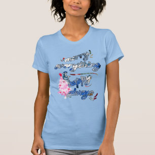 Merry Everything & Happy Always - Pink Tree T-Shirt