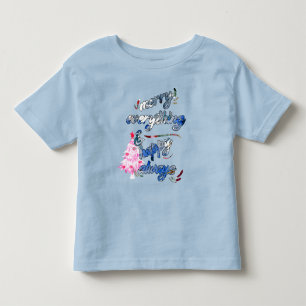 Merry Everything & Happy Always - Pink Tree Toddler T-Shirt
