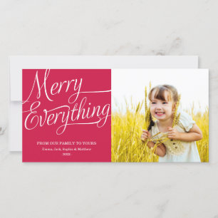 MERRY EVERYTHING   HOLIDAY PHOTO CARD