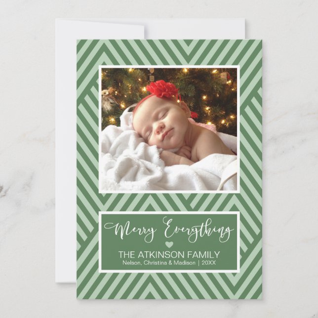 Merry Everything - Holiday Photo Card (Front)