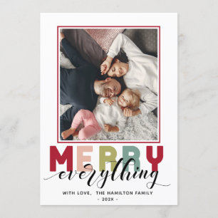 Merry everything Holiday Photo card