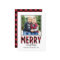 Merry Everything Modern Red Buffalo Plaid Photo