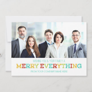 Merry Everything Photo Card Business