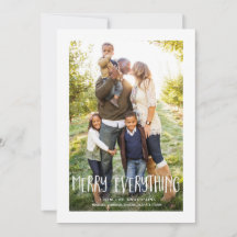 Merry Everything Photo Holiday Christmas Card