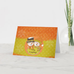 Merry Everything Snowmen Holiday Greeting Card