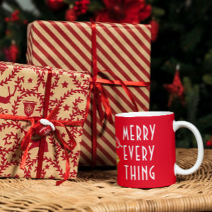Merry Everything Star Ornament Christmas  Coffee Mug