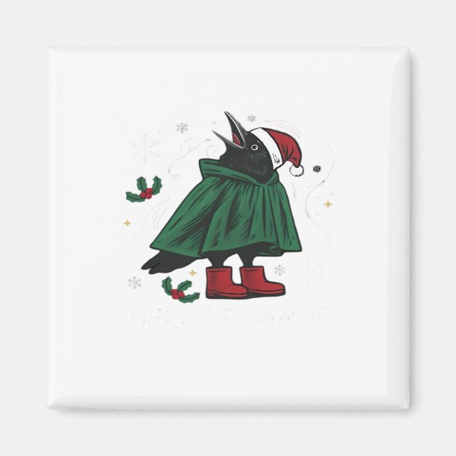 Merry F-Caw-F Classic Funny Graphic Magnet (Front)