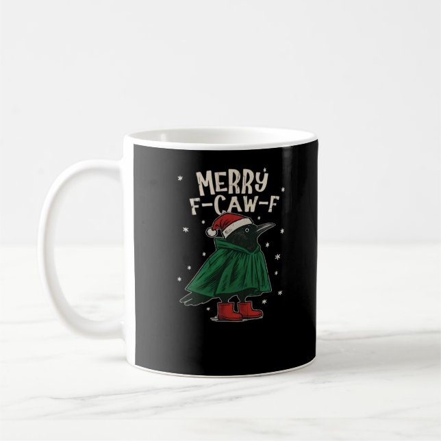 Merry F-Caw-F Coffee Mug (Left)
