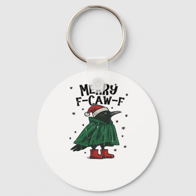 Merry F-Caw-F Essential Minimal Clean Key Ring (Front)